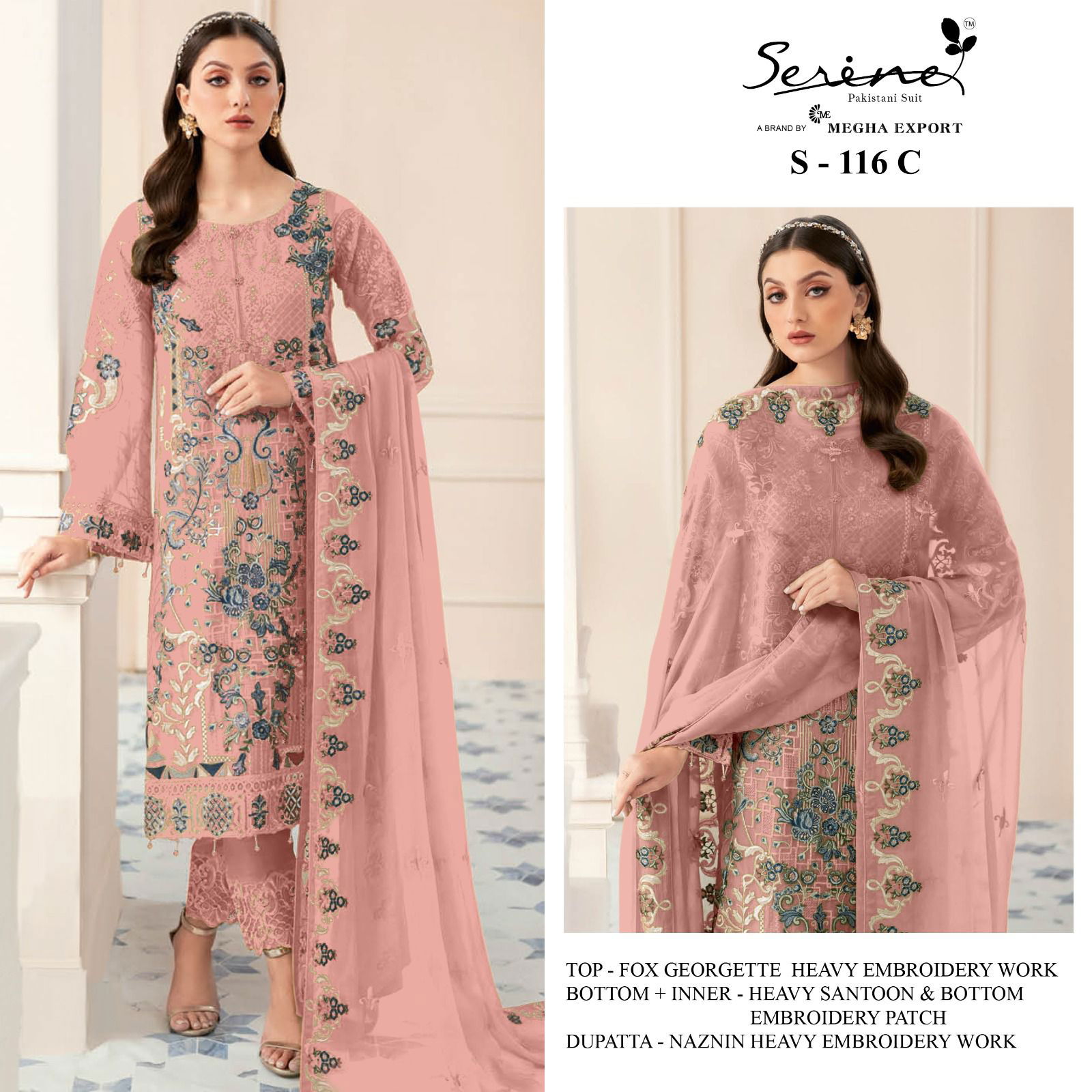 S 116 A To D By Serine Pakistani Suit Collection